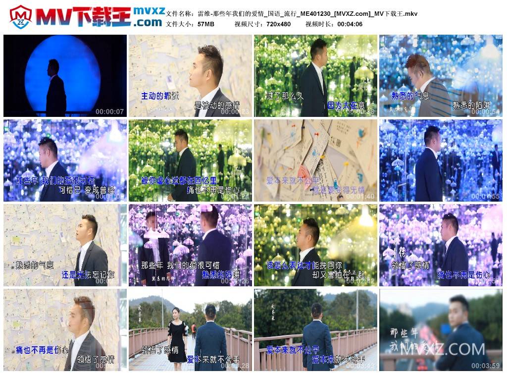 雷维-那些年我们的爱情_国语_流行_ME401230